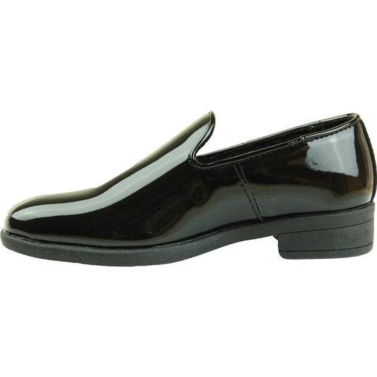 VANGELO Boy VALLO-3KID Dress Shoe Formal Tuxedo for Prom & Wedding Black Patent
